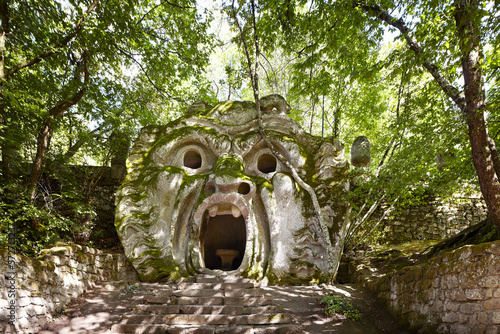 Bomarzo, Orcus with its mouth wide open photo