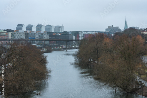 Stockholm, Sweden. Winter's cityscape on an overcast day © SerFF79