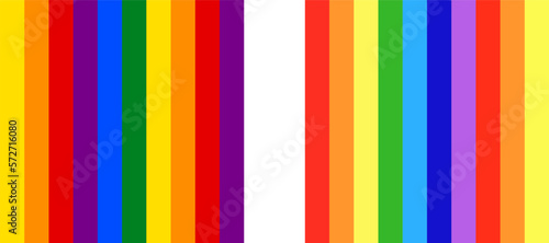 Vector seamless rainbow pattern. A color scheme. Rainbow. Textile. Fabric print. Banner. Blue, red, green, yellow.