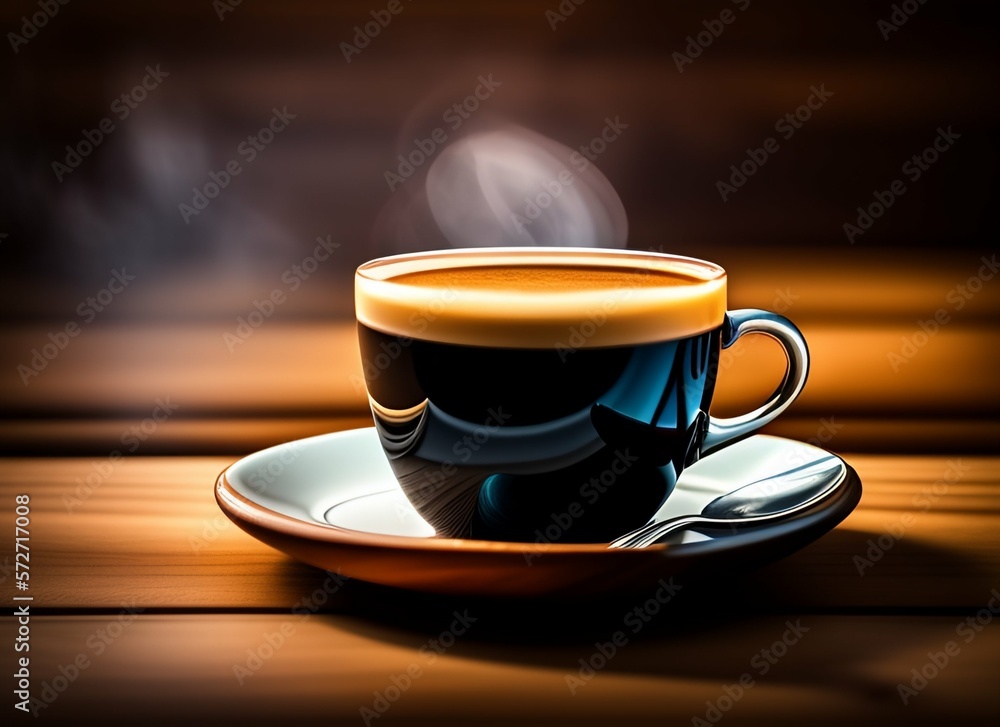glass cup of coffee on the table glass cup of coffee on the table