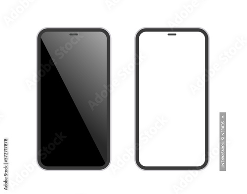 正面から見たスマートフォンのシンプルなイラスト