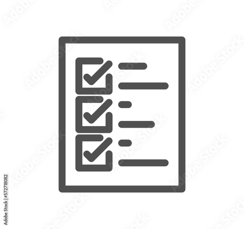 Inspection related icon outline and linear vector.