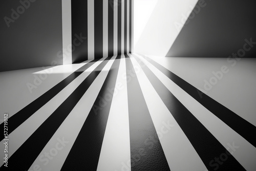 abstract space or lines with walls, Generative AI