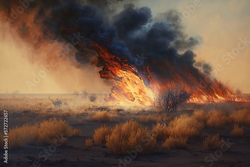 Residents flee as steppe and field fires threaten homes - Generative AI