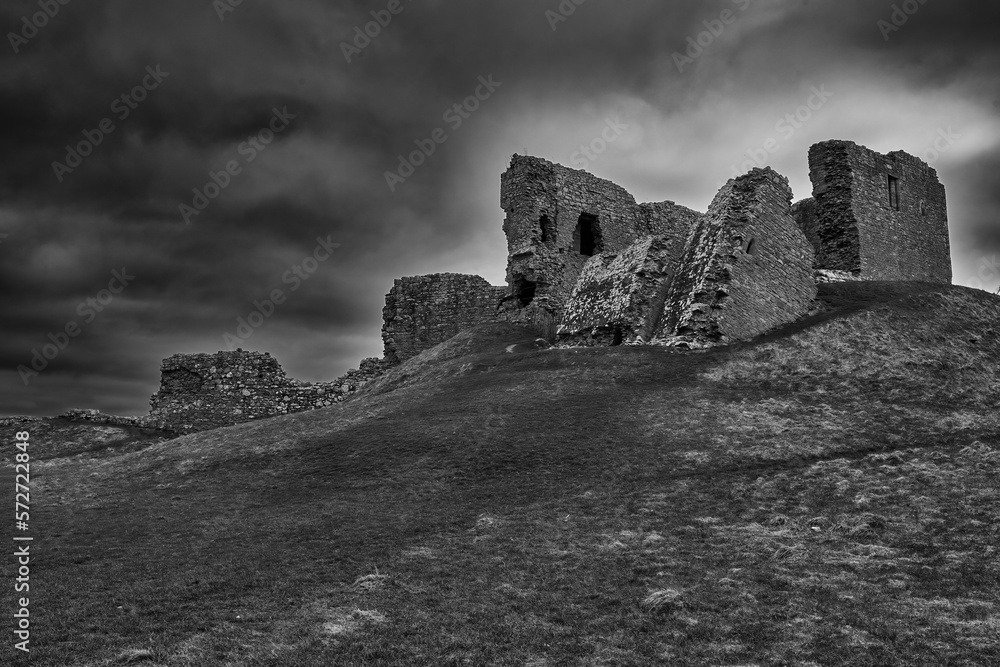 Fototapeta premium Historic Ruins of Duffus Castle, Moray