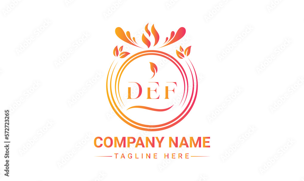 DEF letter nature logo design on white background. DEF creative initials letter leaf logo concept. DEF letter design. DEF letter nature logo design on white background. DEF creative initials letter leaf logo concept. DEF letter design.