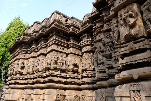30 January 2023, Phaltan, Maharashtra, India, Jabreshwar Temple of lord shiva, this temple has beautiful stone carvings This temple is 700-750 years old.