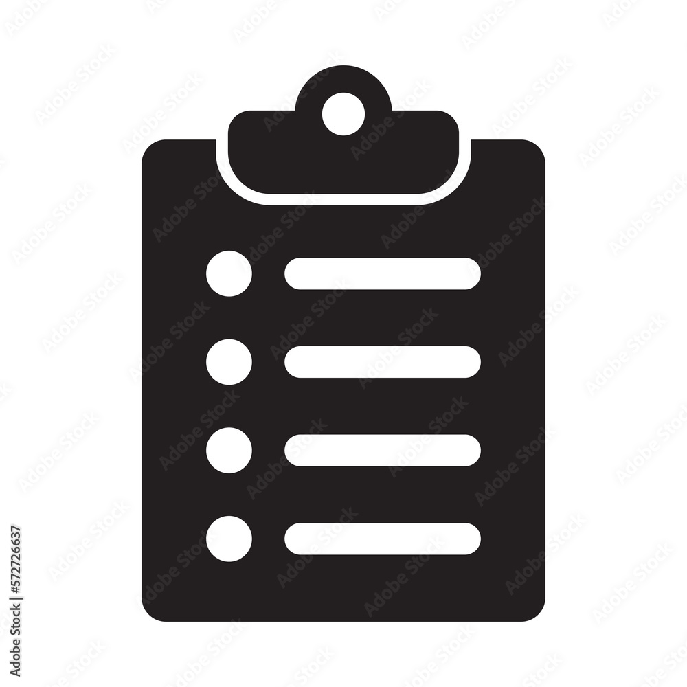 Clipboard and checklist icon. Project management, questionnaire icon. To do list vector icon for web site and app design. Clipboard and checklist icon. Project management, questionnaire icon. To do list vector icon for web site and app design.