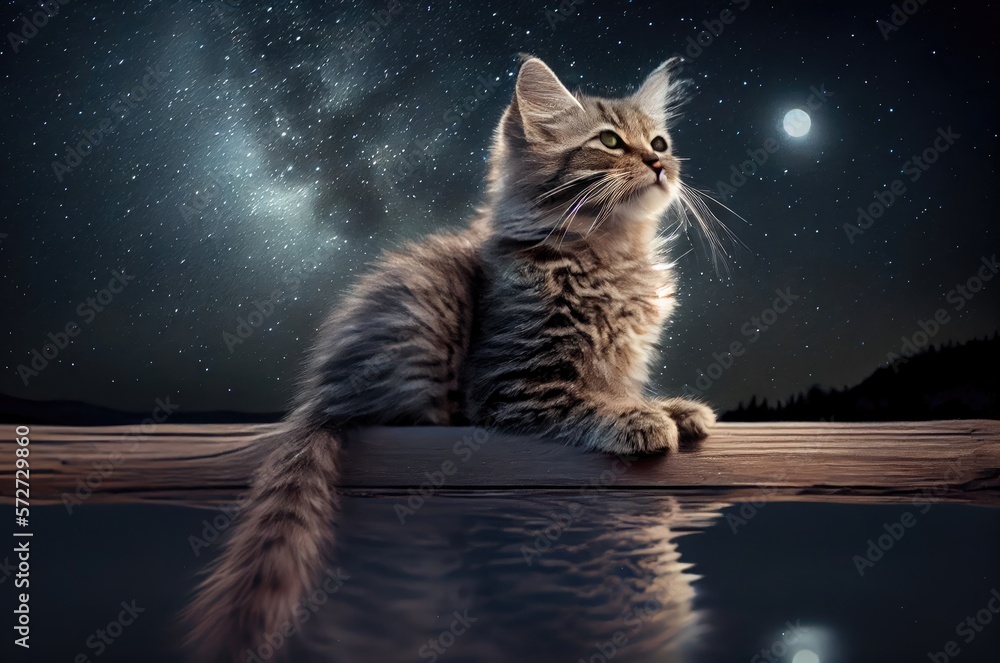 Maine Coon Charming And Calm Generative AI