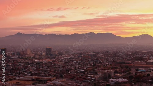 High angle view of the beautiful El Paso city photo