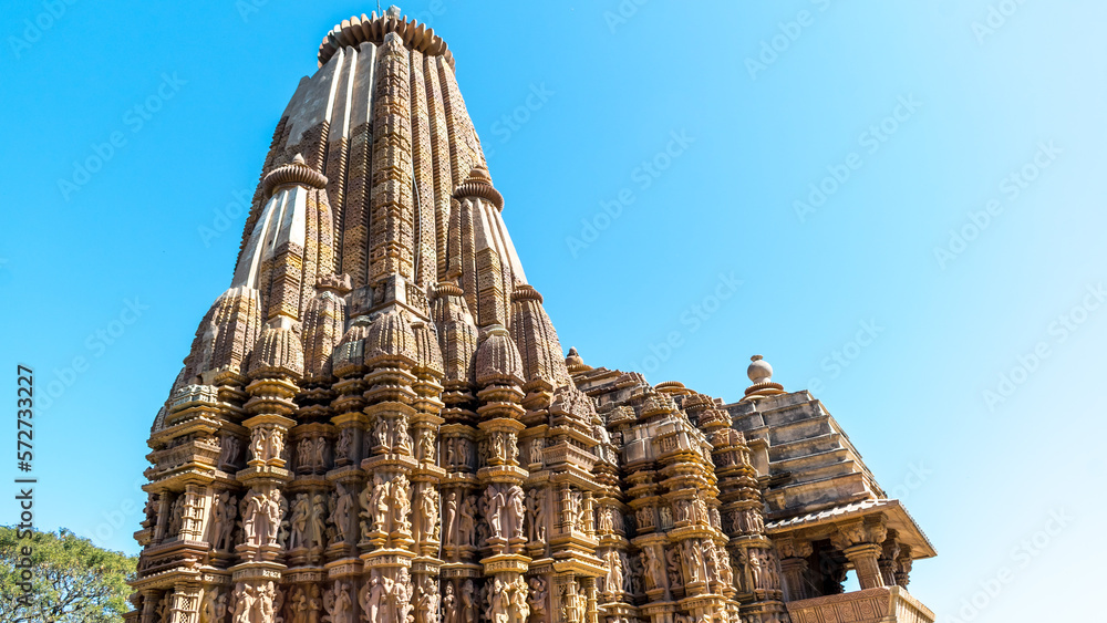 Kandariya Mahadeva Temple is the largest and most ornate Hindu temple in the medieval temple group found at Khajuraho in Madhya Pradesh, India