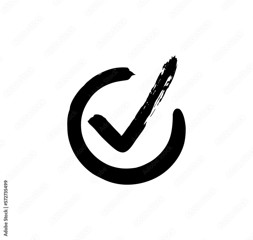 Checkbox. Check signs V X. Chalk and brush checkmarks set. Vector set Checkbox. Check signs V X. Chalk and brush checkmarks set. Vector set