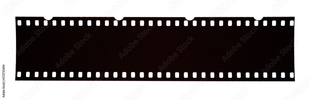 Nostalgia in Motion: 35mm Analog Filmstrip on white background Nostalgia in Motion: 35mm Analog Filmstrip on white background