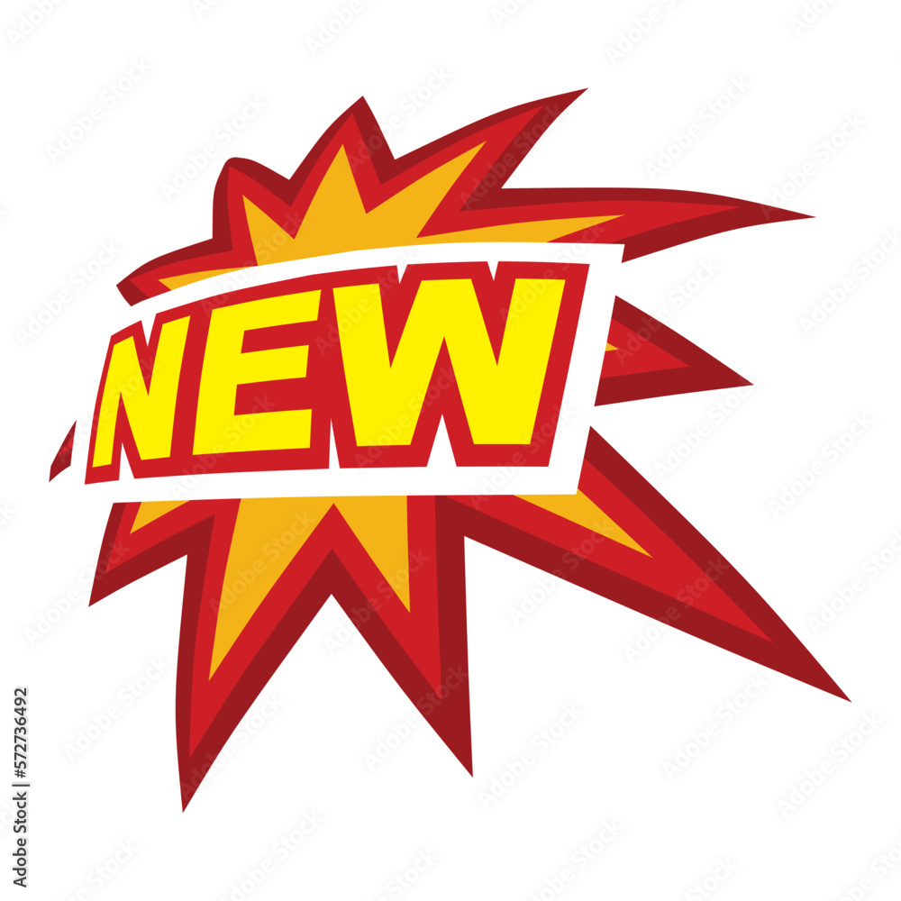 new, comics, icon, explosion vector illustration new, comics, icon, explosion vector illustration