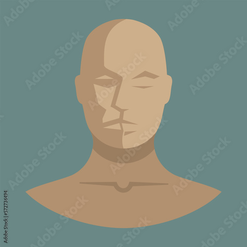 mens silhouette icon, vector illustration 