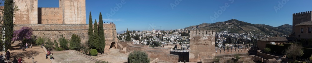 Panorama - Palace of Charles V - Alhambra - Granada - Andalusia - Spain