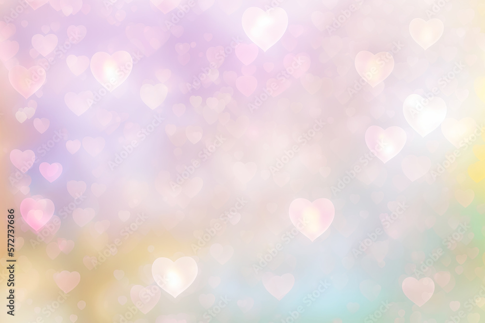 soft colorful hearts background soft colorful hearts background