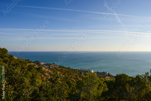 Sea, mountains and sky in Sitges