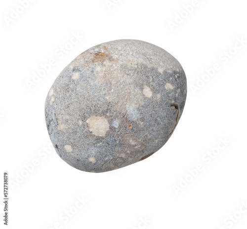 grey stone with no shadow isolated on transparent background