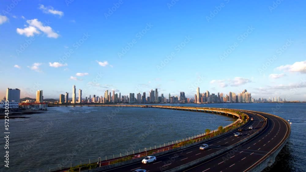 view towards the city of panama in the sea view towards the city of panama in the sea