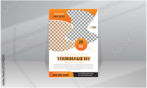 Championship Competition Sports Background Flyer, Leaflet, Poster Design Template