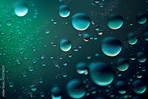 Abstract background with water drops. Generative AI