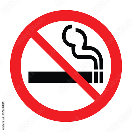 No smoking, prohibition sign, vector illustration