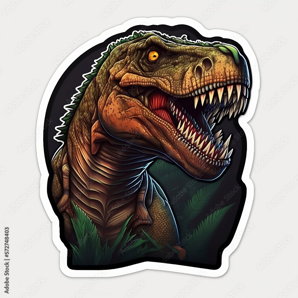 Fototapeta premium Tyrannosaurus dinosaur sticker 