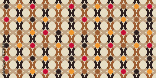 Geometric pattern coffee colors. Vector background with mesh. For seamless printing. Used for printing on the surface, fabric, wallpaper, notebooks, packaging.