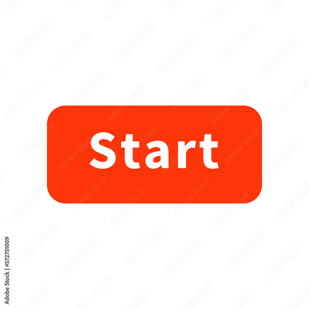 Start button isolated on white background. Start icon Start button isolated on white background. Start icon