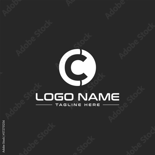 modern CC letters logo designs