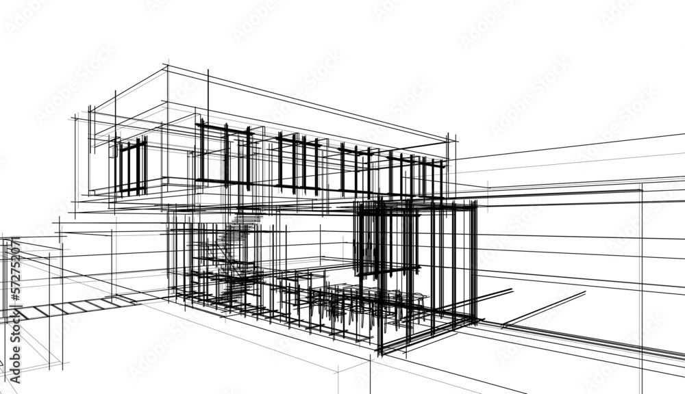 3d model of a house