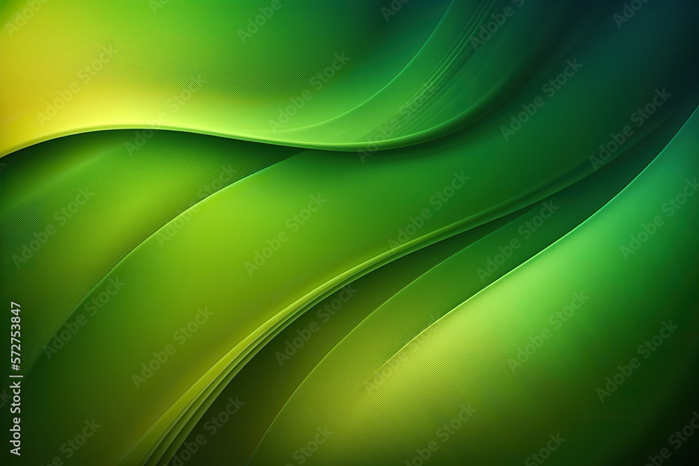 Naklejka premium Abstract green background, abstract green smoke created with generative AI technology