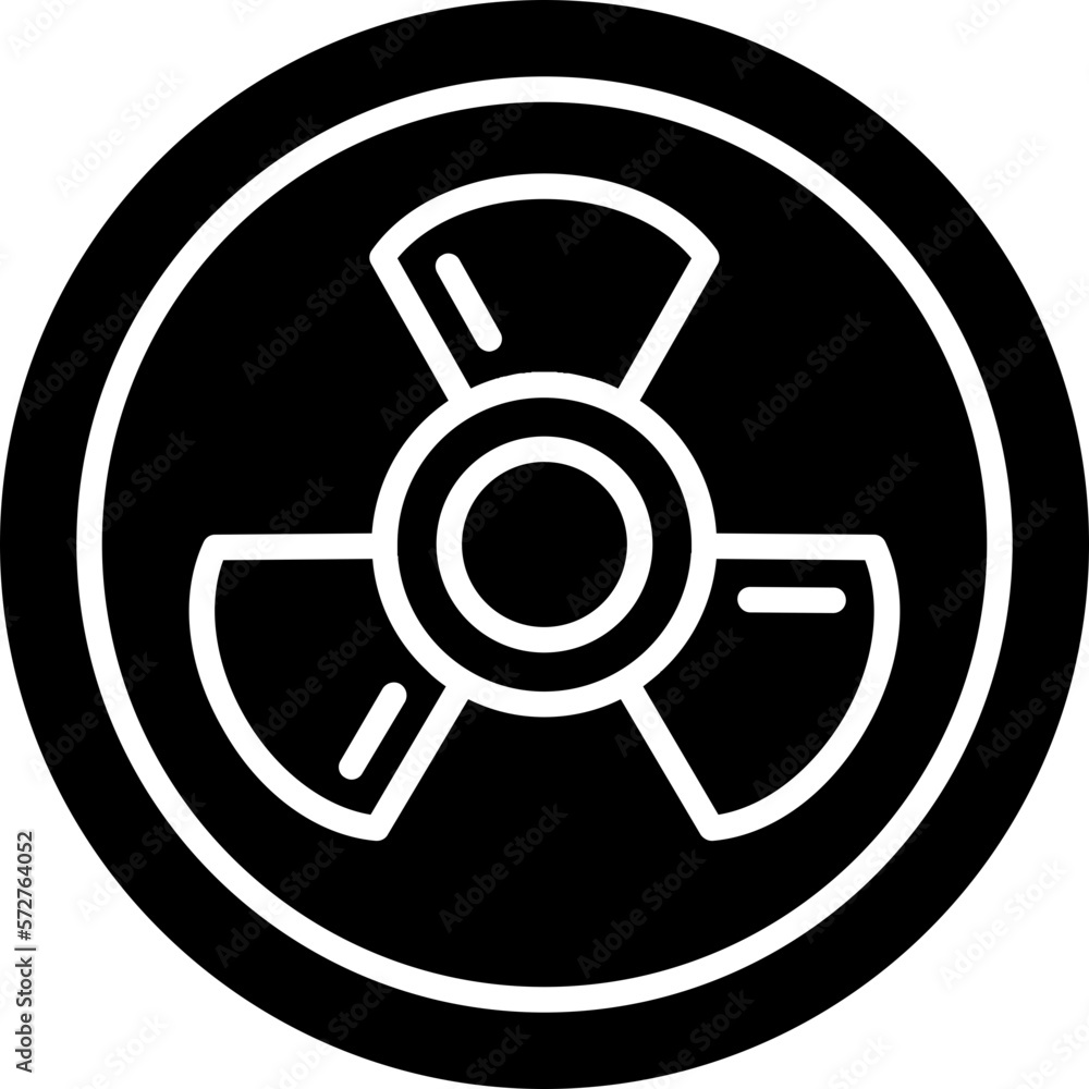 Obraz premium Radiation Icon