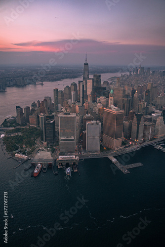 Downtown Manhattan at Sunset