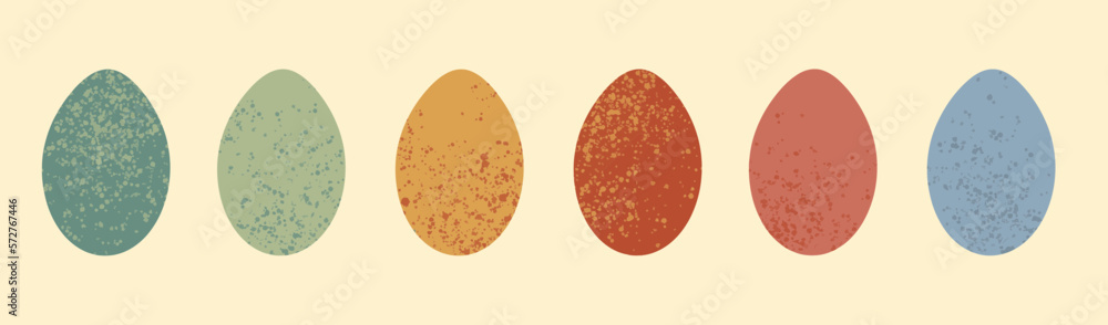 easter eggs illustration, vector banner, clip art collection easter eggs illustration, vector banner, clip art collection
