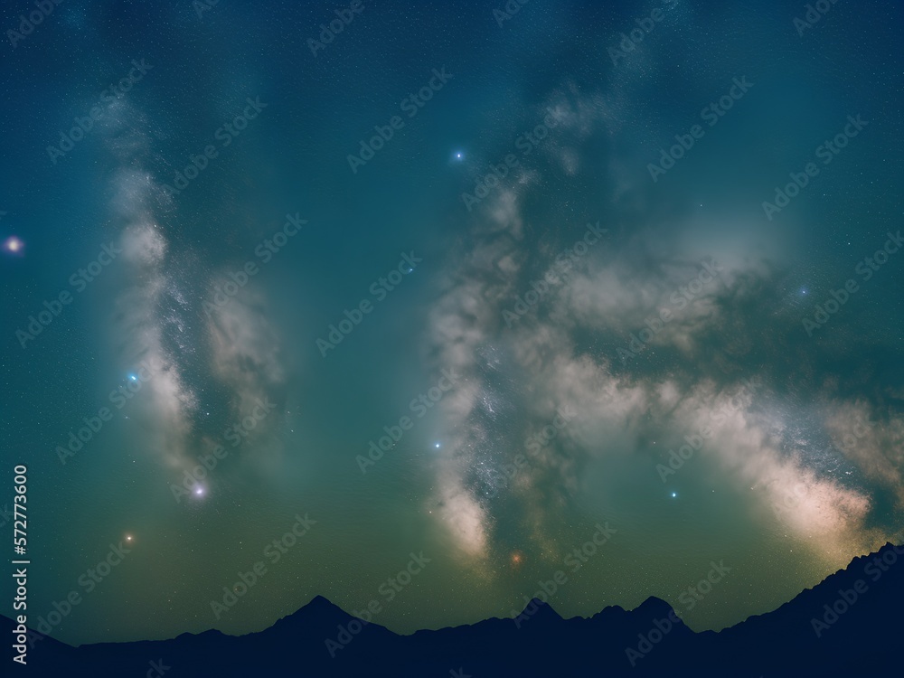 night landscape mountain and milky way galaxy background our galaxy thailand