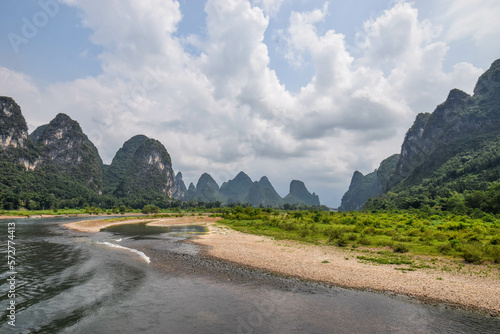 China Li river in the mountains