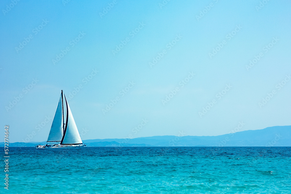 Fototapeta A Sea on nature travel trip background