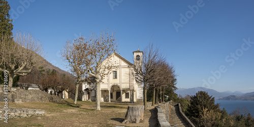The beautiful Sanctuary of the Sacro Monte of Ghiffa