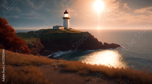 Architectural Marvels: Coastal Lighthouses [AI Generated]