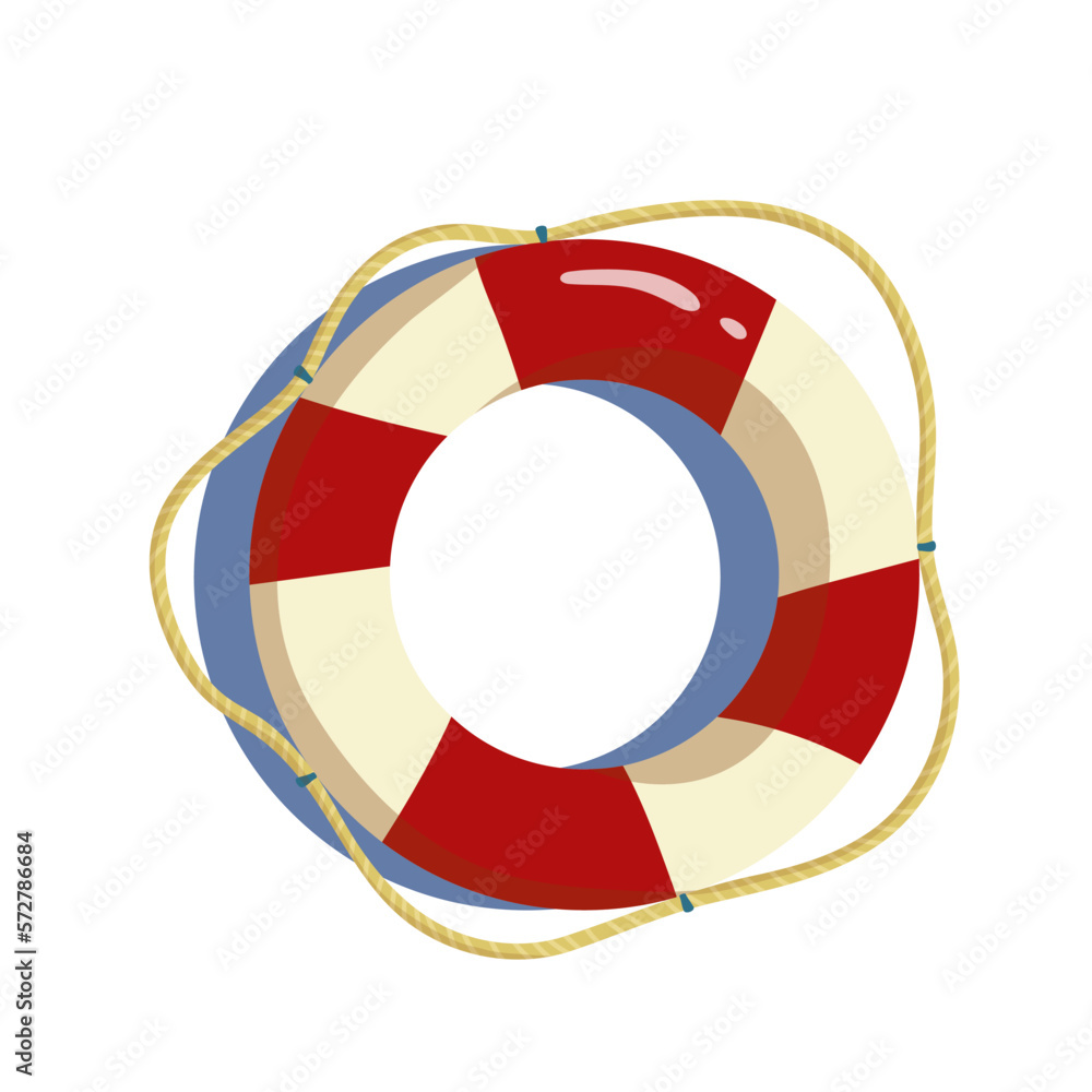 Marine lifeline. Cartoon vector graphics. Marine lifeline. Cartoon vector graphics.