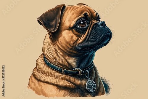 The chihuahua-pug hybrid, or chug dog, is a relatively recent creation. Generative AI