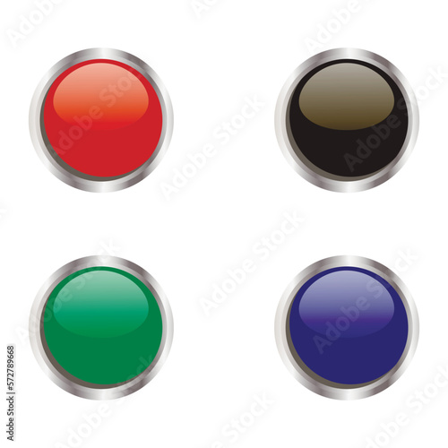 buttons for web vector