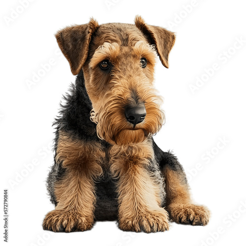 airedale terrier isolated on transparent background photo