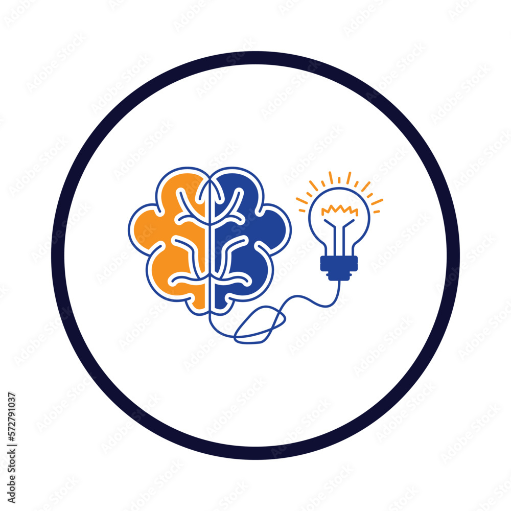 innovative brain icon innovative brain icon