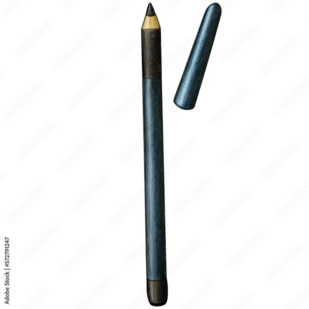 hand drawn watercolor makeup pencil hand drawn watercolor makeup pencil