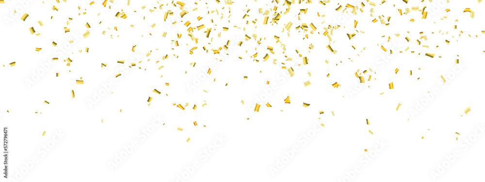 Falling shiny golden confetti isolated on transparent background. Bright festive tinsel of gold color. PNG Falling shiny golden confetti isolated on transparent background. Bright festive tinsel of gold color. PNG