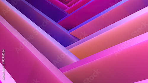 purple and pink he cyberpunk style diagonally intertwined board abstract dramatic modern luxury 3D rendering graphic design element background material