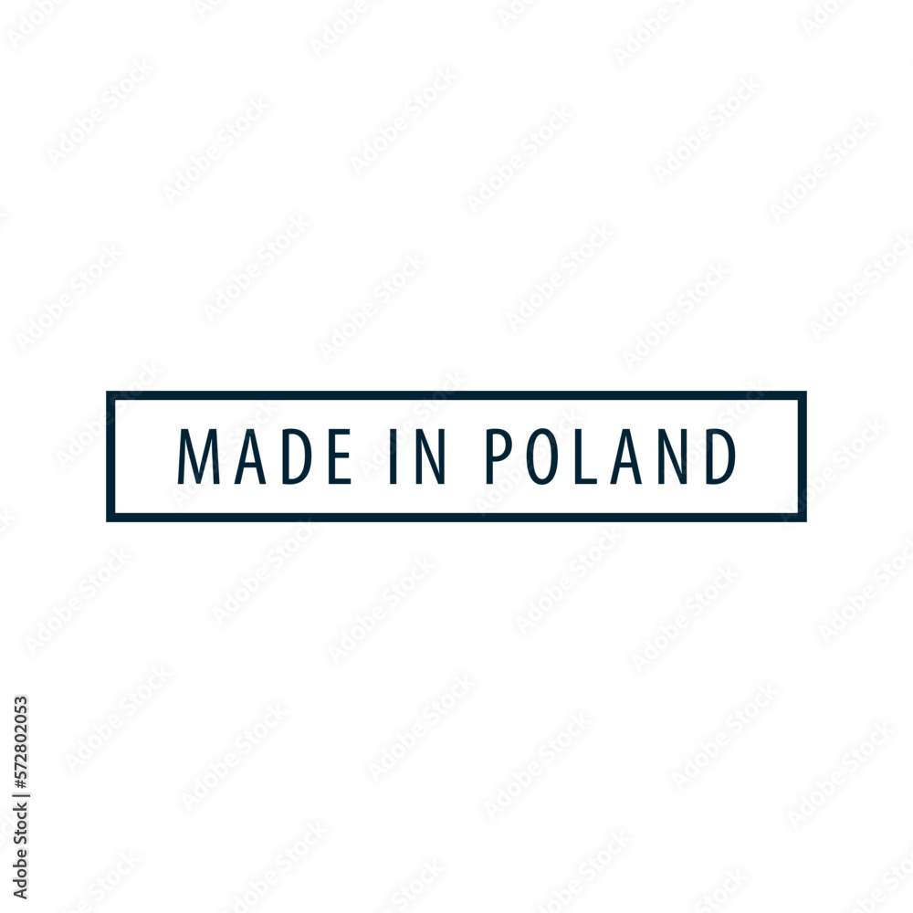 Made in Poland icon vector logo design template Made in Poland icon vector logo design template